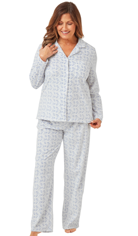 Marlon Printed Floral Petal Fleece Pyjama